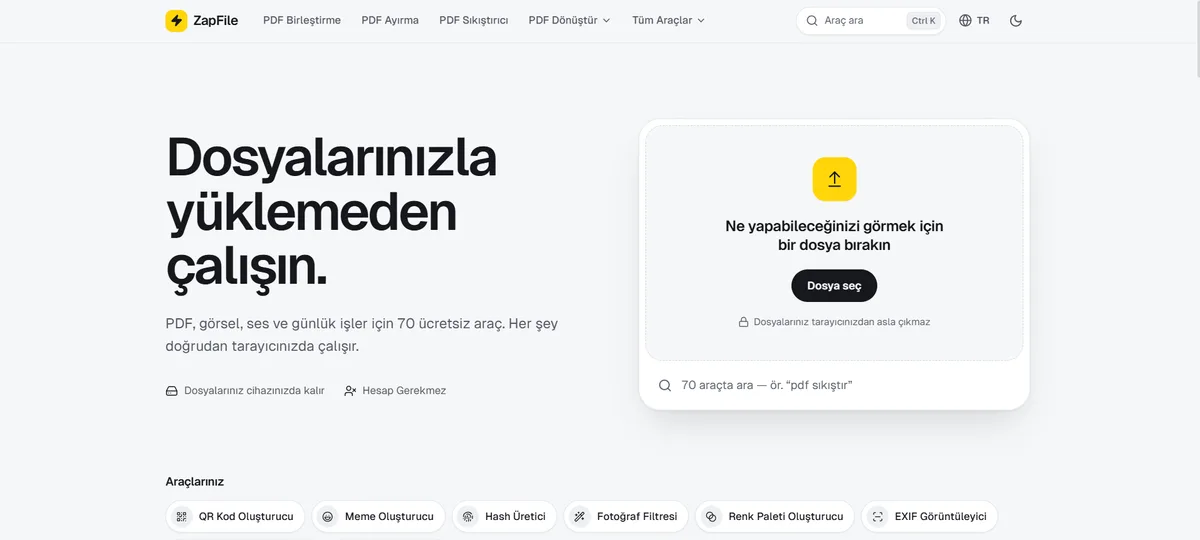 ZapFile ekran görüntüsü